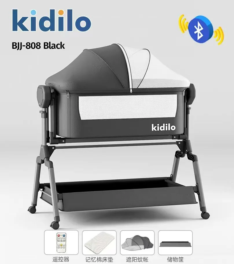 Kidilo BJJ-808 Krevat Elektrik për Foshnje me Bluetooth